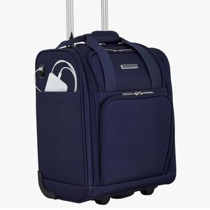 French Connection Dark Blue Rolling Travel Bag